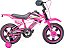 BIKE MOTO CROSS ROSA ARO 16 - UNITOYS - Imagem 4