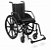 Cadeira de Rodas Comfort com Pneus Infláveis Almofadada e Braços Escamoteáveis CDS - Imagem 1
