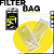 Premium Filter Bag  (5 bags)- Costura Dupla- Tamanho 3,5 x 8 cm - Imagem 2