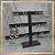 Kit Expositor de Brinco  T - Andares P M G - Preto - Imagem 3