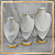Trio Busto Flecha Base Forrada Offwhite - Base Redonda - Imagem 1