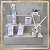 Expositor Bancada Vitrine Grande 3 andares - OFFWHITE - Imagem 1