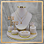 Kit Expositores de Joias Cora Offwhite Base Redonda - Imagem 1