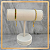 Expositor Bracelete T Forrado Off White - Simples - Imagem 1