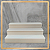 Expositor Escada Vitrine Grande 3 andares - OffWhite - Imagem 3