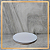 Base Redonda Pequena OffWhite Dourado - 13 cm - Imagem 1