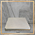 Base QUADRADA Forrada OFFWHITE Borda Dourada - Imagem 2
