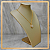 Expositor Colar Busto Matisse Dourado - Imagem 2