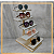 Expositor Escada 5 Degraus Haste Metal  OffWhite - Imagem 1