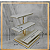 Expositor Escada 3 Degraus Haste  Metal Offwhite - Imagem 2