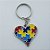 Chaveiro  Autismo - Quebra Cabeça colorido (coração, laço ou quadrado) - Imagem 3