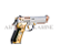 PISTOLA GBB M92 (BERETA) SKULL BLOWBACK PISTOL SILVER / GOLD [WE] - Imagem 5