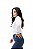 BLUSA FEMININA MANGA LONGA GOLA REDONDA COM ABERTURA PARA AMAMENTAÇÃO BRANCA - Imagem 3