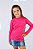 BLUSA INFANTIL FEMININA GOLA ALTA MANGA LONGA EM RIBANA 1 AO 14 -  PINK - Imagem 5