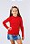 BLUSA INFANTIL DE GOLA ALTA E MANGA LONGA EM RIBANA UNISSEX 1 AO 14 - VERMELHA - Imagem 6