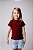 CAMISA DE MANGA CURTA E GOLA REDONDA INFANTIL DE RIBANA - UNISSEX 1 AO 12 ANOS - MARSALA - Imagem 1