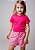 CAMISA DE MANGA CURTA E GOLA REDONDA INFANTIL DE RIBANA - 1 AO 12 ANOS - PINK - Imagem 4