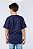 CAMISETA INFANTIL DE MEIA MALHA 100% ALGODÃO UNISSEX 1 AO 14 - MARINHO - Imagem 2