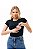 KIT COM 2 CAMISAS DE MANGA CURTA FEMININA COM ABERTURA PARA AMAMENTAÇÃO - PRETA E PINK - Imagem 9