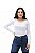 KIT COM 2 BLUSAS FEMININAS DE MANGA LONGA E GOLA REDONDA COM ABERTURA PARA AMAMENTAÇÃO - MESCLA E BRANCA - Imagem 2