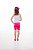 SHORTS CICLISTA INFANTIL DE RIBANA PARA MENINA1 AO 14 - PINK - Imagem 3
