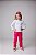 KIT COM 5 CALÇAS INFANTIL DE RIBANA DE MODELAGEM UNISSEX 1 AO 12 ANOS - 5 PINK - Imagem 2