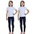 KIT DE 2 CALÇAS LEGGING DE RIBANA INFANTIL PARA MENINAS 1 AO 14 ANOS -  2 AZUL MARINHO - Imagem 1