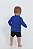 BLUSA INFANTIL COM PROTEÇÃO SOLAR UV50 MODA PRAIA - AZUL ROYAL - Imagem 4