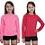 KIT 2 BLUSAS INFANTIL COM PROTEÇÃO SOLAR UV50 MODA PRAIA - ROSA NEON E ROSA PINK - Imagem 1