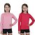 KIT 2 BLUSAS INFANTIL COM PROTEÇÃO SOLAR UV50 MODA PRAIA - ROSA CLARO E ROSA PINK - Imagem 1