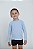 KIT 2 BLUSAS INFANTIL COM PROTEÇÃO SOLAR UV50 MODA PRAIA - AZUL BEBÊ E MARINHO - Imagem 4