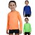 KIT 3 BLUSAS INFANTIL COM PROTEÇÃO SOLAR UV50 MODA PRAIA - VERDE NEON, LARANJA NEON, AZUL ROYAL - Imagem 1
