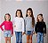 KIT 4 BLUSAS MANGA LONGA INFANTIL RIBANA UNISSEX 1 AO 12 ANOS - PRETA, PINK, MESCLA, BRANCA - Imagem 1