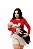 BLUSA FEMININA MANGA LONGA GOLA REDONDA COM ABERTURA PARA AMAMENTAÇÃO VERMELHA - Imagem 3