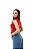 CAMISA FEMININA GOLA ALTA SEM MANGA COM ABERTURA PARA AMAMENTAÇÃO VERMELHA - Imagem 3