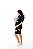 VESTIDO MIDI FEMININO MANGA MÉDIA COM ABERTURA PARA AMAMENTAÇÃO PRETO - Imagem 6