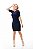 VESTIDO MIDI FEMININO MANGA MÉDIA COM ABERTURA PARA AMAMENTAÇÃO MARINHO - Imagem 1