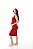 VESTIDO MIDI FEMININO REGATA GOLA AFOGADA COM ABERTURA PARA AMAMENTAÇÃO VERMELHO - Imagem 2