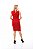 VESTIDO MIDI FEMININO GOLA ALTA SEM MANGA COM ABERTURA PARA AMAMENTAÇÃO VERMELHO - Imagem 4