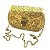 Bolsa em metal dourada trabalhada - Imagem 1