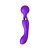 VIBRADOR RECARREGÁVEL DUPLA ESTIMULAÇÃO COM 20 MODOS E 8 NÍVEIS DE VELOCIDADES MASSAGE STICK ROXO - Imagem 2
