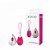 VIBRADOR RECARREGÁVEL COM 10 MODOS DE VIBRAÇÕES E CONTROLE REMOTO JUMP EGG MAGENTA - Imagem 1
