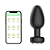 VIBRADOR RECARREGÁVEL PLUG ANAL CONTROLADO POR APLICATIVO COM 10 MODOS DE VIBRAÇÕES PRETO - Imagem 1