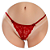 CALCINHA TAILANDESA RENDADA COM PERÓLAS MASSAGEADORAS STRING VERMELHA - Imagem 1