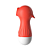VIBRADOR PULSADOR RECARREGÁVEL COM 10 MODOS MASSAGEADORES SMALL SEAHORSE VERMELHO - Imagem 2
