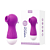VIBRADOR PULSADOR RECARREGÁVEL COM 10 MODOS MASSAGEADORES SMALL SEAHORSE ROXO - Imagem 1