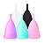 KIT COM 2 COLETORES MENSTRUAIS DE SILICONE AVELUDADO SI CORES - Imagem 1