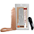 ANEL PENIANO COMPANHEIRO 16 X 3,8CM BEGE COM VIBRADOR - Imagem 1