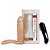 ANEL PENIANO COMPANHEIRO 12 X 3CM BEGE COM VIBRADOR - Imagem 1