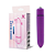 VIBRADOR CÁPSULA AVELUDADA COM 10 MODOS DE VIBRAÇÃO POWER BULLET ROXO - Imagem 1